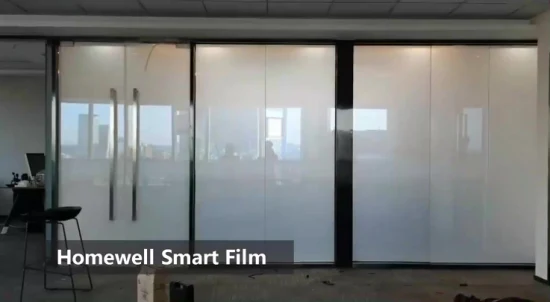 Umschaltbare Smart-Folie aus Glas, PDLC, Sichtschutz, selbstklebend